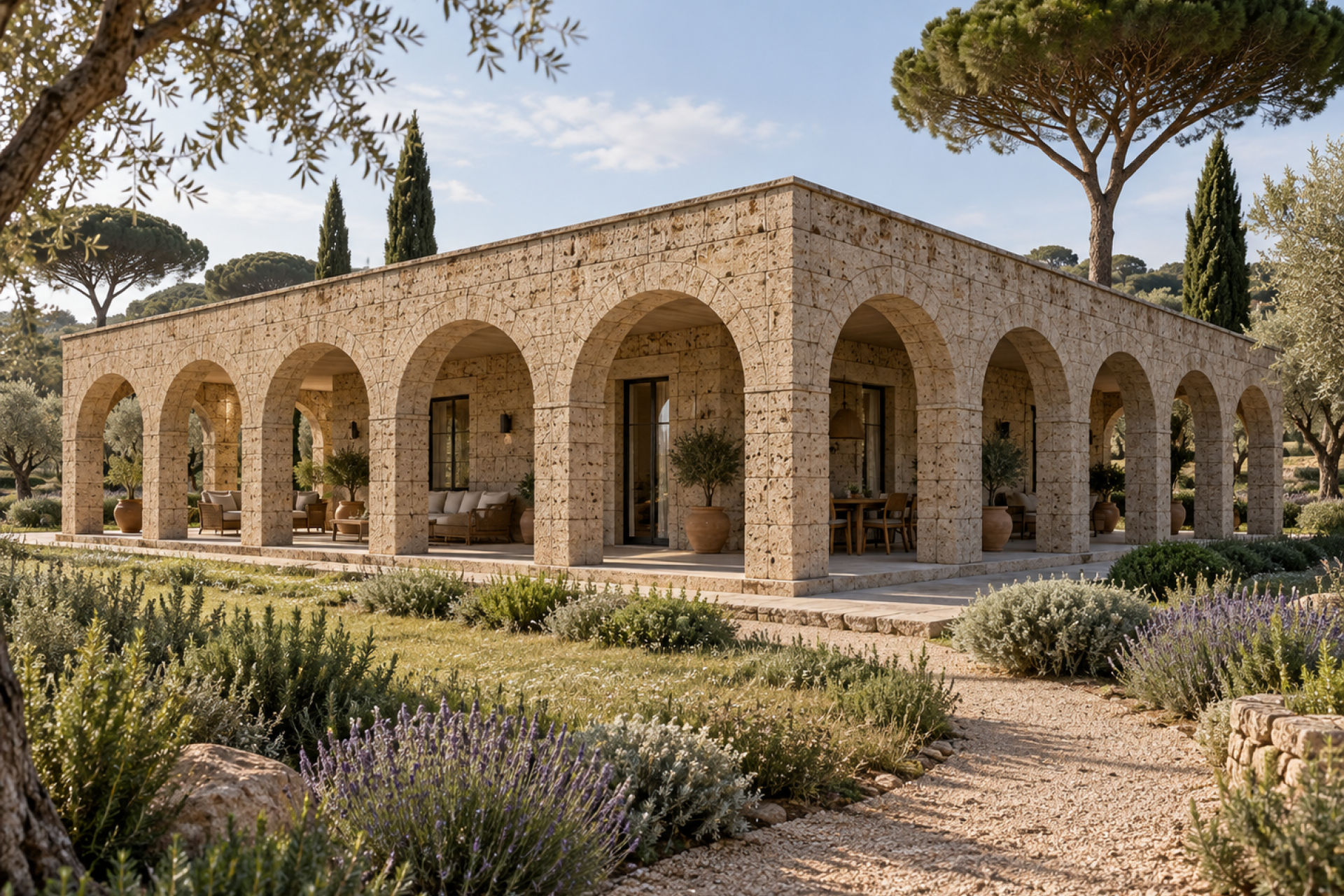 villa porticata nella campagna della tuscia - nepi